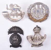 4x Territorial Battalions Officers Cap Badges