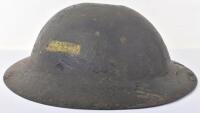 WW1 British Other Ranks “A” Pattern Steel Combat Helmet with Regimental Markings