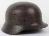 WW2 German M-35 Double Decal Steel Helmet Shell