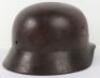 WW2 German M-35 Double Decal Steel Helmet Shell - 2