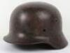 WW2 German M-35 Double Decal Steel Helmet Shell - 11