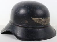 WW2 German Luftschutz Gladiator Pattern Steel Helmet