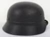 WW2 German Luftschutz M-40 Beaded Steel Helmet - 6