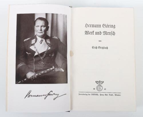 Third Reich Publication &ldquo;Hermann Goring Werf und Mensch&rdquo; with Luftwaffe Dedicated Front Page