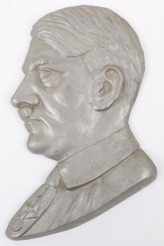 Large Alloy Profile Bust of Adolf Hitler