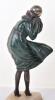 ^ Art Deco cold-painted and patinated bronze figure ‘The Squall’ c.1930, stamped ‘Chiparus’ and ‘Etling Paris’ - 4