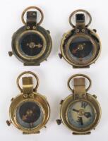 4x WW1 British Officers Compasses