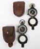 2x British Officers 1918 Dated Compasses - 2