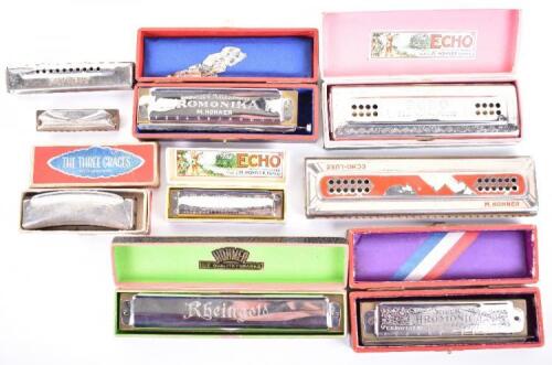 Collection of 20th century harmonicas