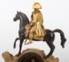 19th Century French Mantle Clock Napoleon Bonaparte on Horseback - 12