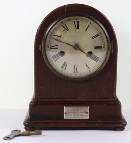 WW2 Staffordshire Home Guard Presentation Mantle Clock