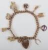 A 9ct gold charm bracelet 35g