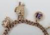 A 9ct gold charm bracelet 35g - 2