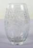 A Lalique glass vase