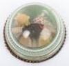 A charming rock crystal paperweight with nesting birds within - 4