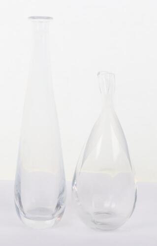 Two Kosta LG glass vases