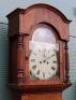 William IV mahogany and banded longcase clock with hunting scene - 8