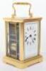 A 19th century French ormolu repeating carriage alarm clock - 5