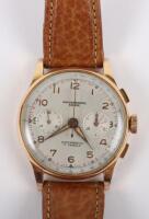 An 18ct gold Chronographe Suisse chronograph gentleman’s wristwatch