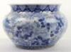 A Chinese blue & white fish bowl / jardiniere, unmarked - 5