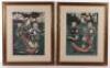 Two 19th century Japanese woodblock prints, in the style of Kunisada