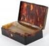 A 19th century miniature tortoiseshell music box / musical snuff box by Henry Capt of Geneva, circa 1825 - 6