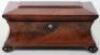 A 19th century mahogany casket tea caddy