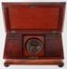 A 19th century mahogany casket tea caddy - 3