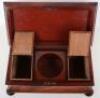 A 19th century mahogany casket tea caddy - 5