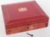 A 20th century Morocco leather red Government despatch box - 7