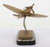 A brass model of a Spitfire in flight - 3