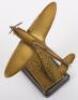 A brass model of a Spitfire in flight - 5