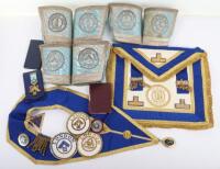 A selection of Masonic regalia