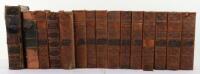 The Plays of William Shakspeare, published 1793, twelve of fifteen volumes, to include 1, 2, 3, 4, 5, 7, 8, 9, 10, 11, 14, 15