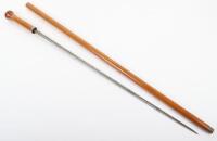 A 19th century hickory sword stick