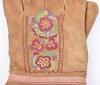 Fine pair of Native American embroidered leather gauntlets - 3