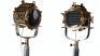 A superb and large pair of mid 20th century brass and metal naval signalling lamps on stands - 2
