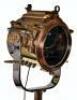 A superb and large pair of mid 20th century brass and metal naval signalling lamps on stands - 5