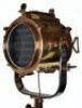 A superb and large pair of mid 20th century brass and metal naval signalling lamps on stands - 6