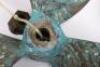 A brass ships propeller, signed Wortham Blake & Co, Whetstone London NI 20 - 2