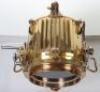 A superb and large pair of mid 20th century brass and metal naval signalling lamps on stands - 21
