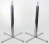 A superb and large pair of mid 20th century brass and metal naval signalling lamps on stands - 26