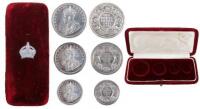 An exceptionally rare George V (1911-1936) British India 1911C Proof Rupee, Half Rupee and Quarter Rupee