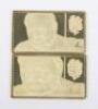 Two 18ct Sir Winston Churchill Stamp Replica gold stamps - 2