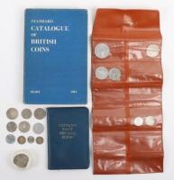 A GB decimal set, some US silver coins