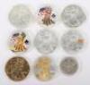 Nine USA silver Eagle coins - 2