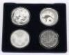 Two set of 2004 and 2005 four silver one ounce coins - 2