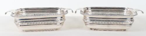 A pair of silver dishes, Catchpole & Williams, London