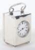 An Edwardian silver carriage clock, Mojon & Co Ltd, London 1907 - 4