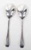 A pair of early 20th century serving spoons, Josiah Williams & Co, London 1918 - 2